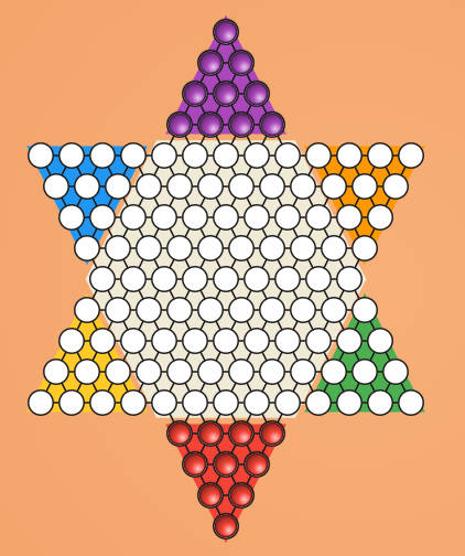 中国跳棋 - 六角星形跳棋经典棋盘游戏